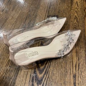Clear wedding shoes